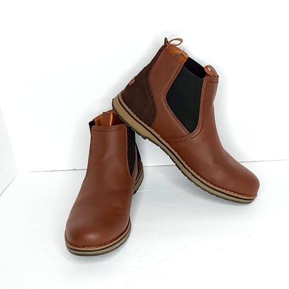 Izod - Lucus - Chukka Leather & Nubuck Boot - Light Brown & Dark Nubuck-Men's 11 - Picture 1 of 13